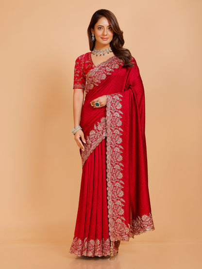 Shania Silk Saree - Roop Darshan