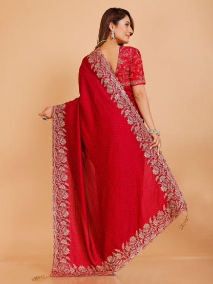 Shania Silk Saree - Roop Darshan