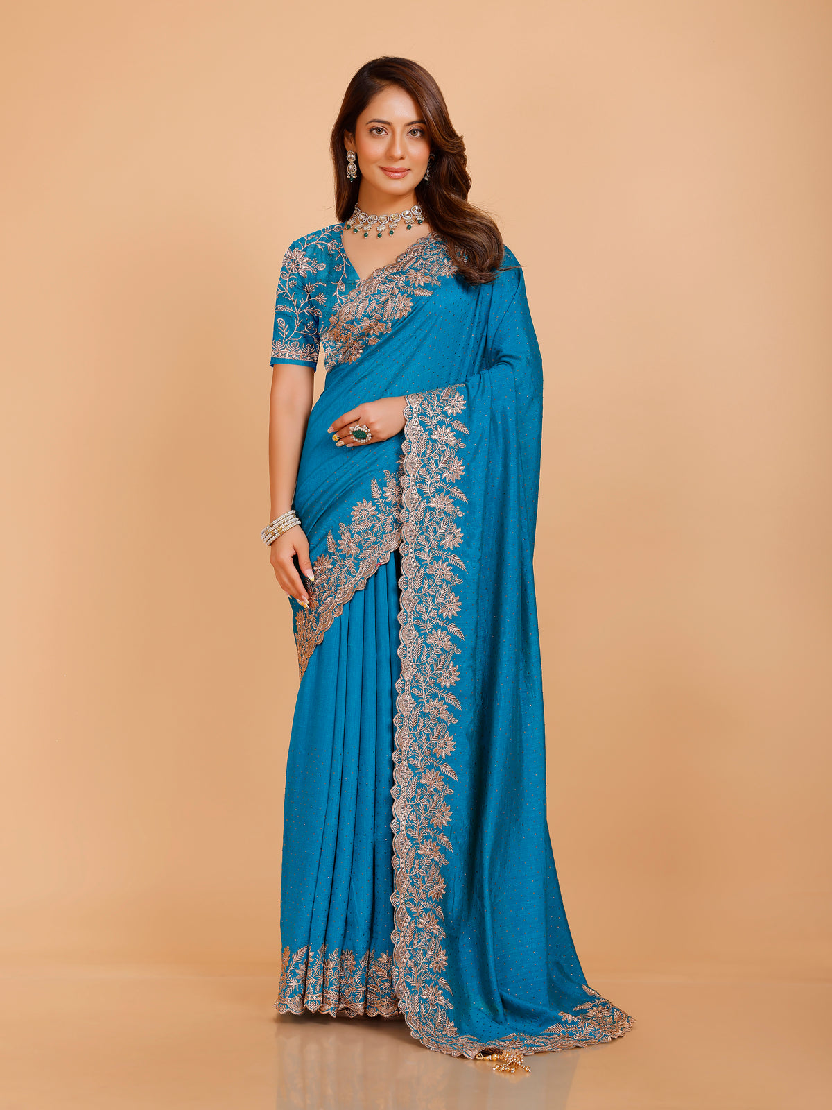 Shania Silk Saree - Roop Darshan
