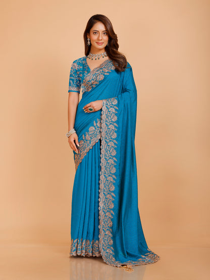 Shania Silk Saree - Roop Darshan