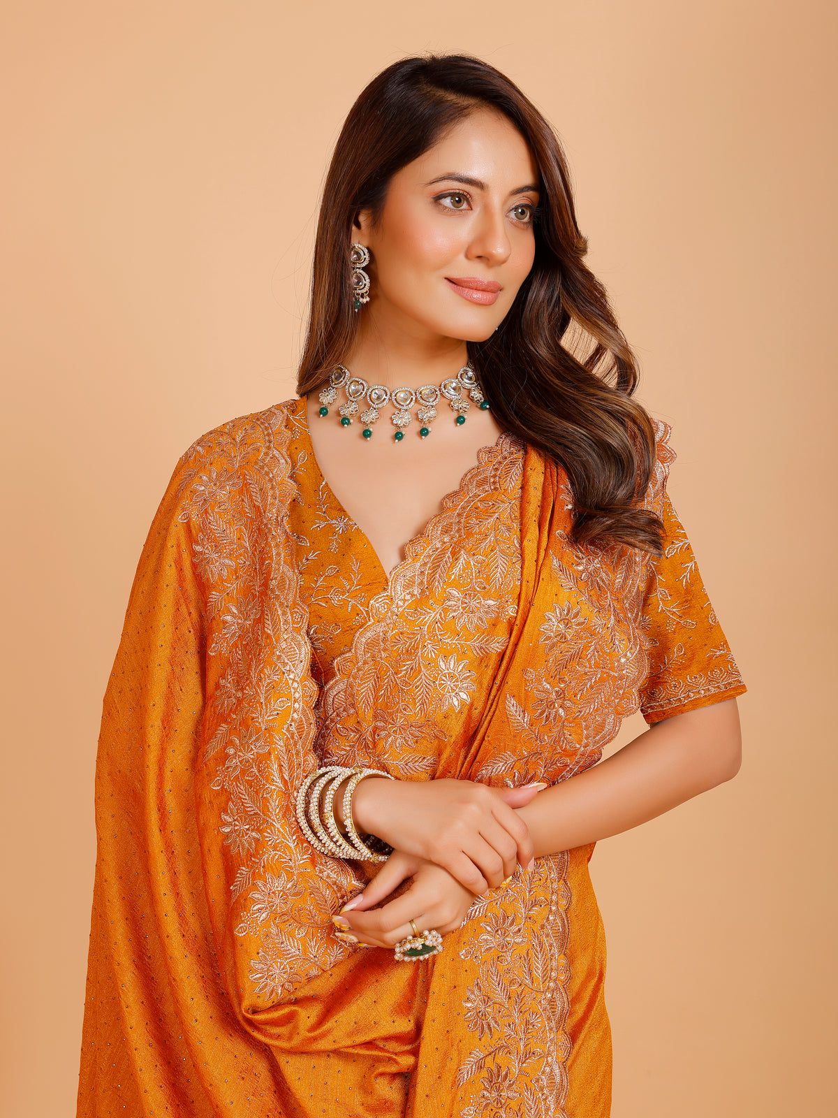 Shania Silk Saree - Roop Darshan