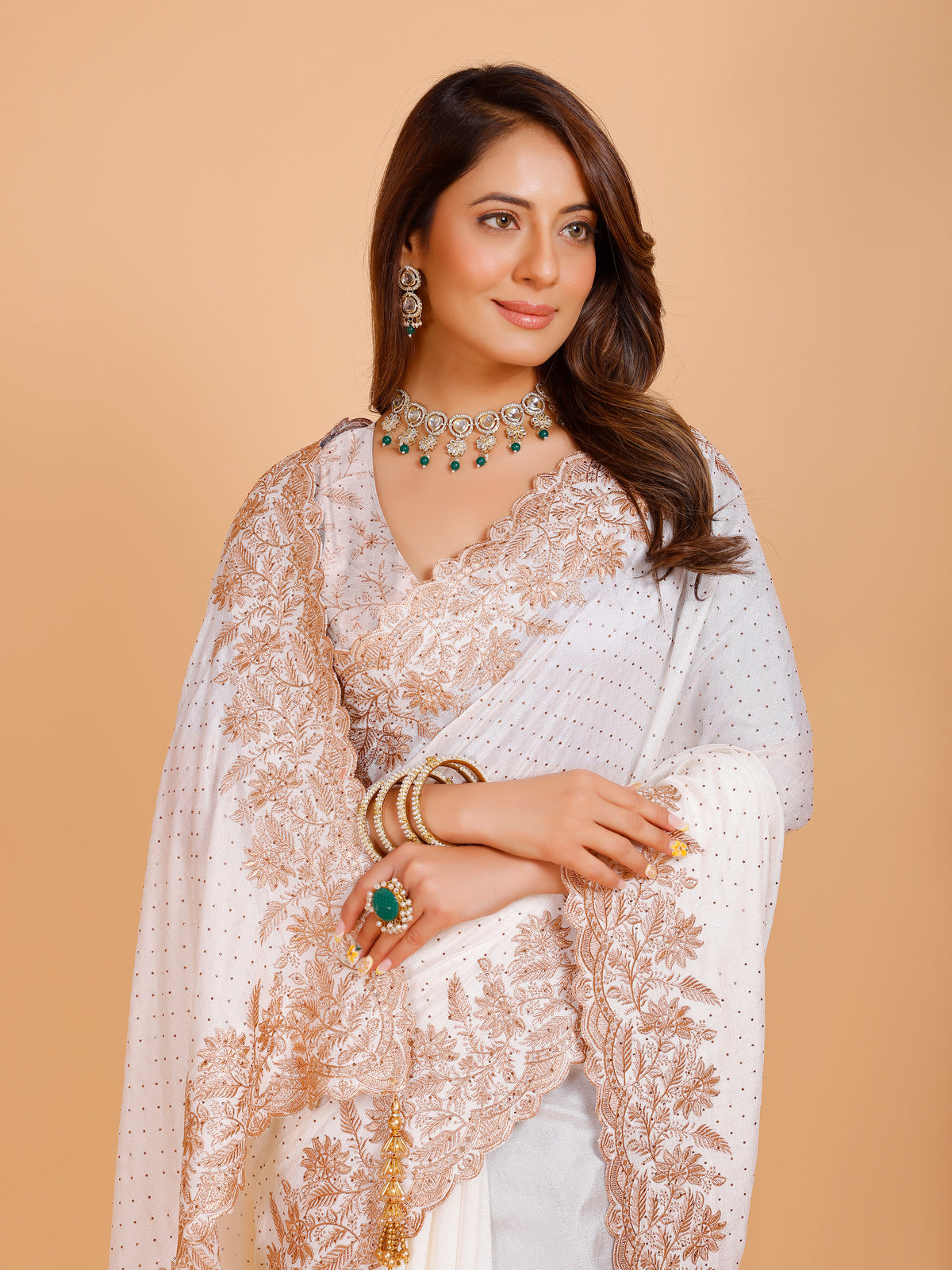 Shania Silk Saree - Roop Darshan