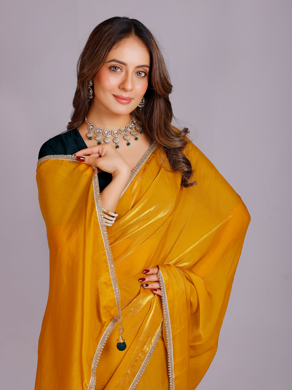Tanisha Silk Plain Saree