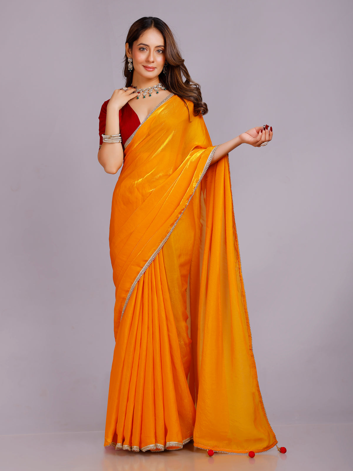 Tanisha Silk Plain Saree