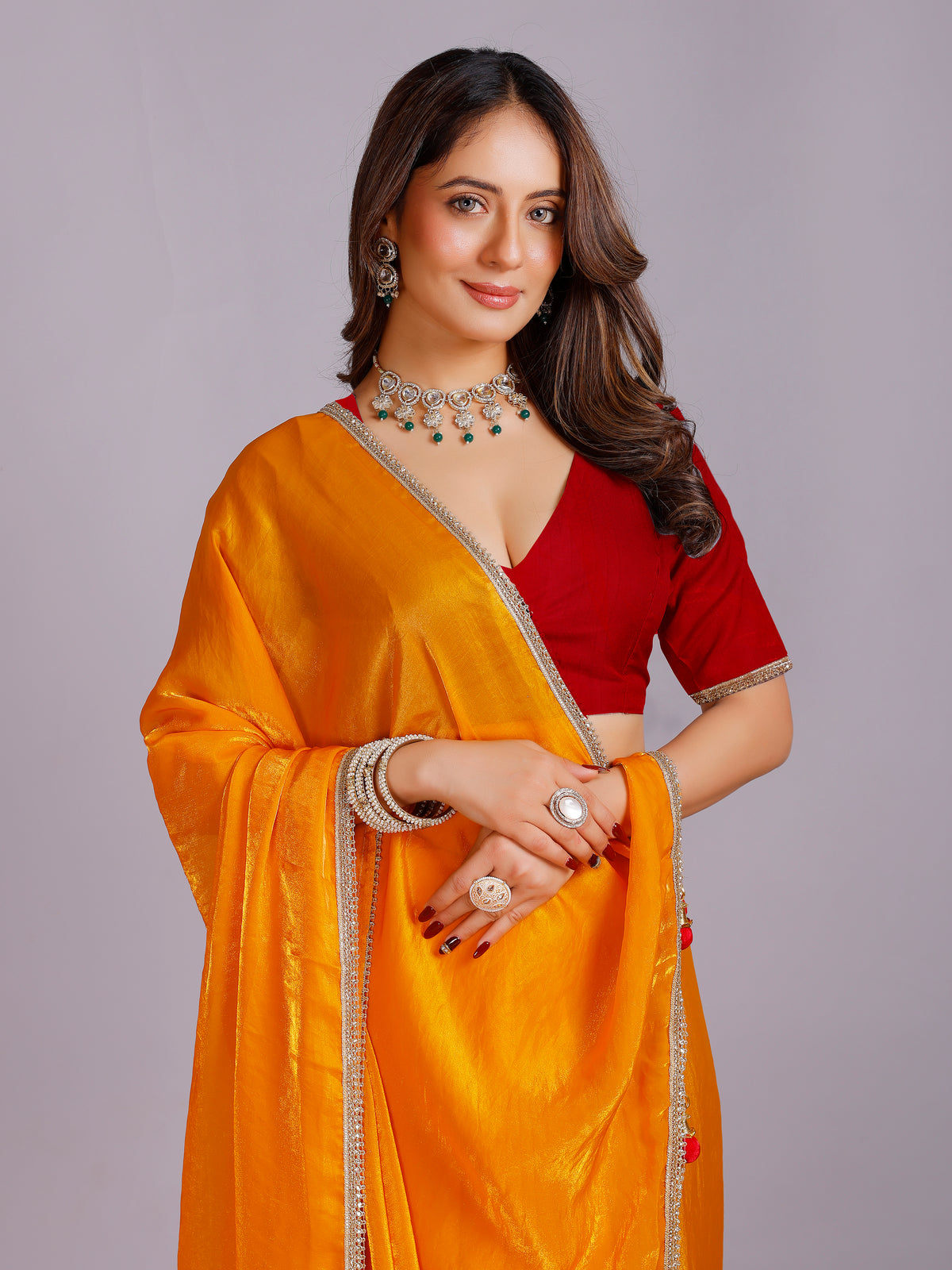 Tanisha Silk Plain Saree