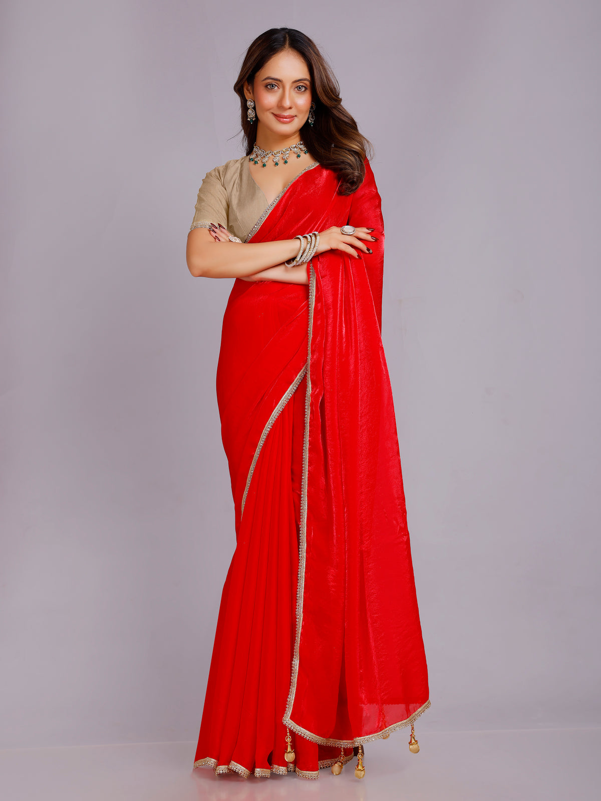 Tanisha Silk Plain Saree