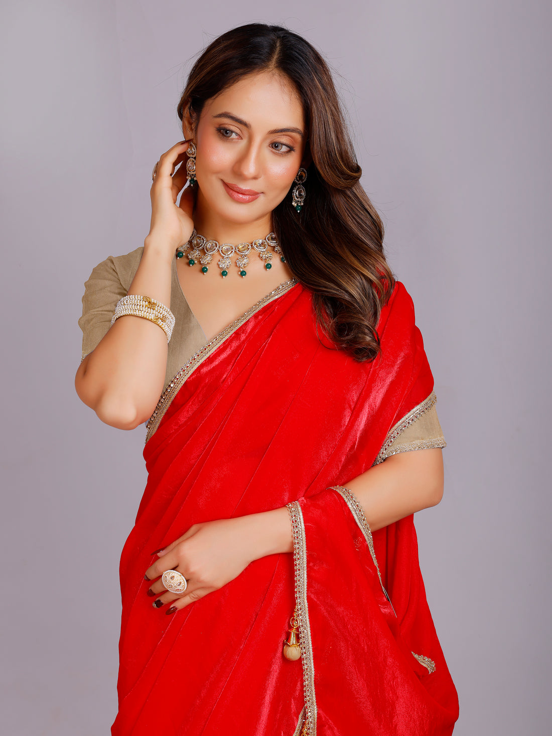 Tanisha Silk Plain Saree