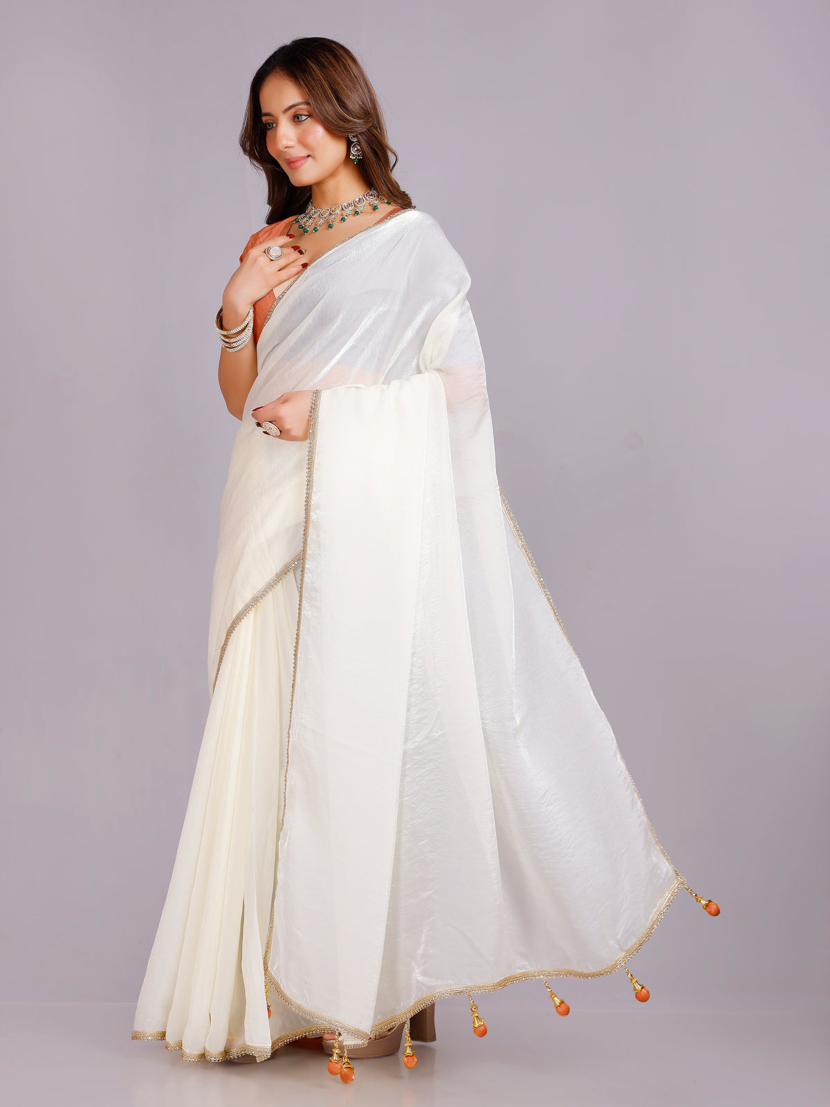 Tanisha Silk Plain Saree