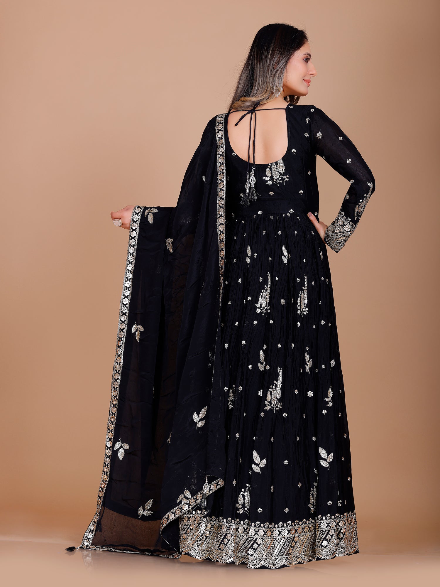 Zarina Gown With Dupatta - Roop Darshan