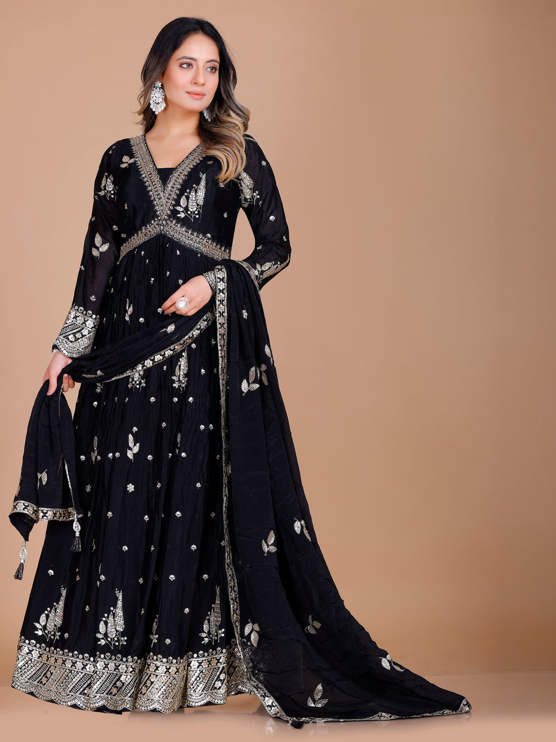 Zarina Gown With Dupatta - Roop Darshan