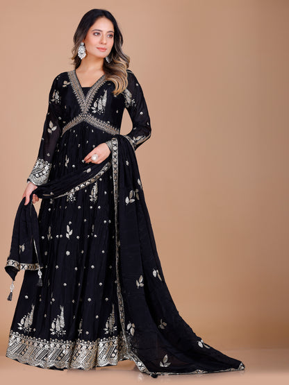 Zarina Gown With Dupatta - Roop Darshan