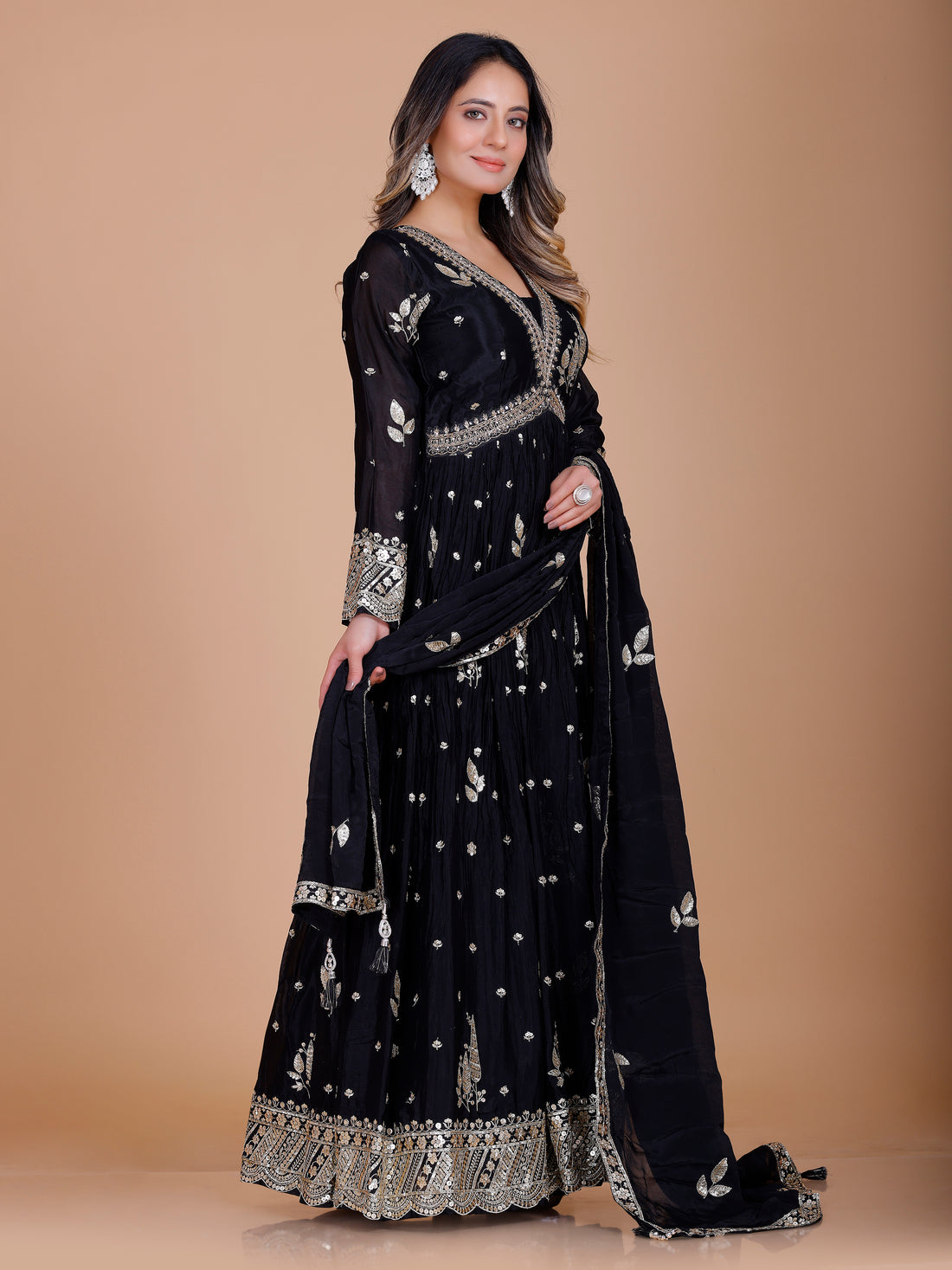 Zarina Gown With Dupatta - Roop Darshan