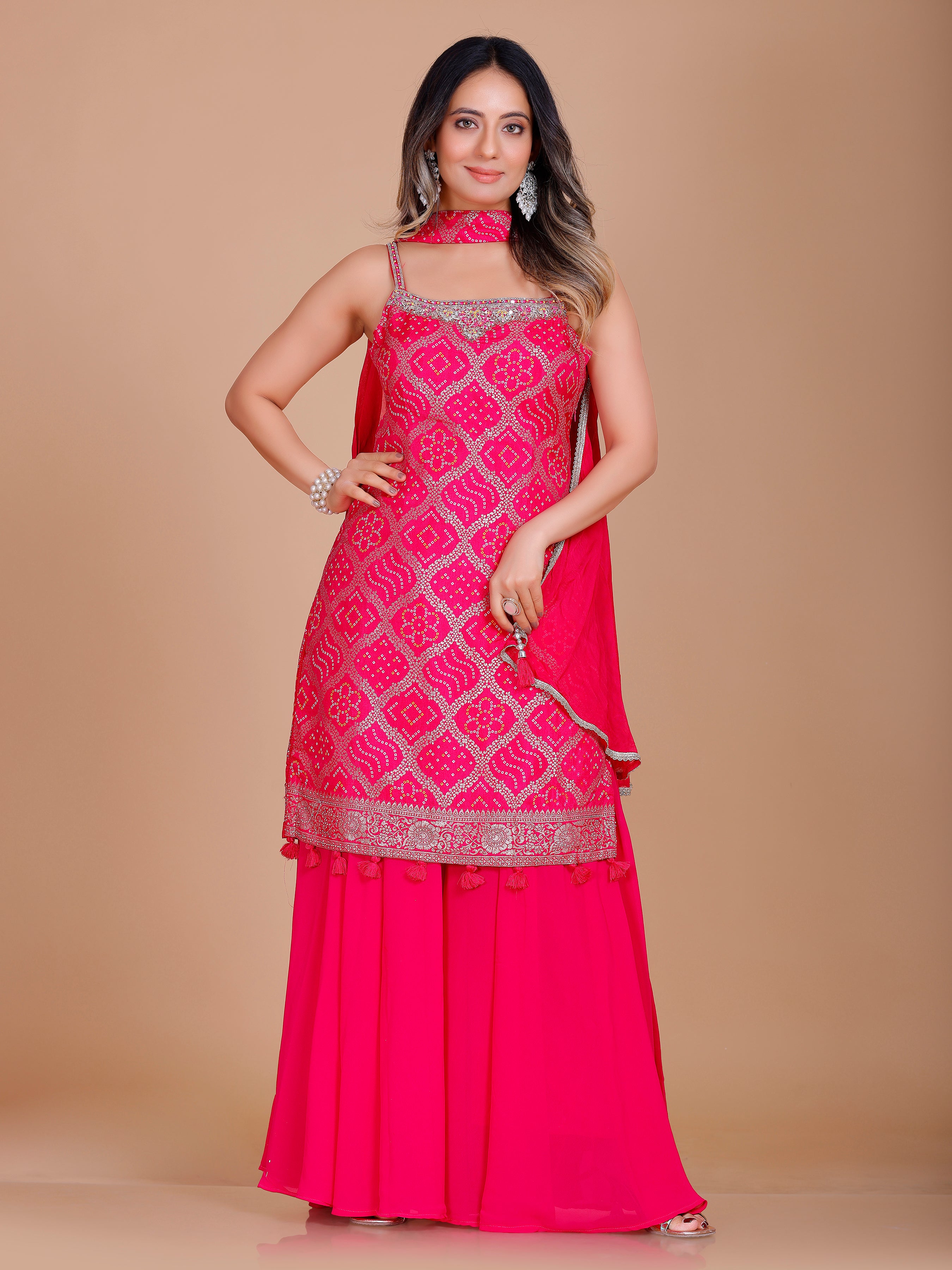 Ishita Palazzo Suit - Roop Darshan