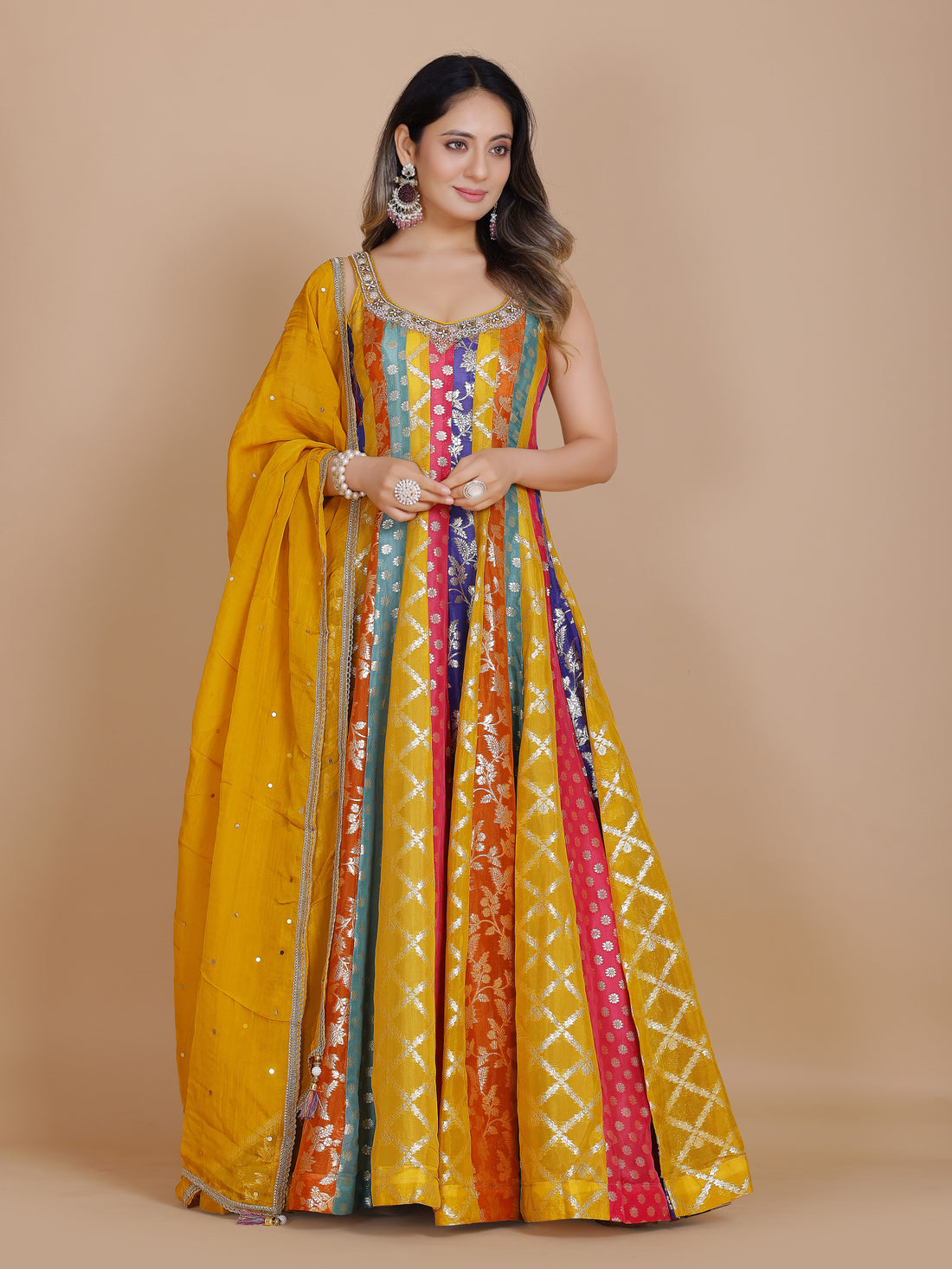 Tania Gown With Dupatta - Roop Darshan