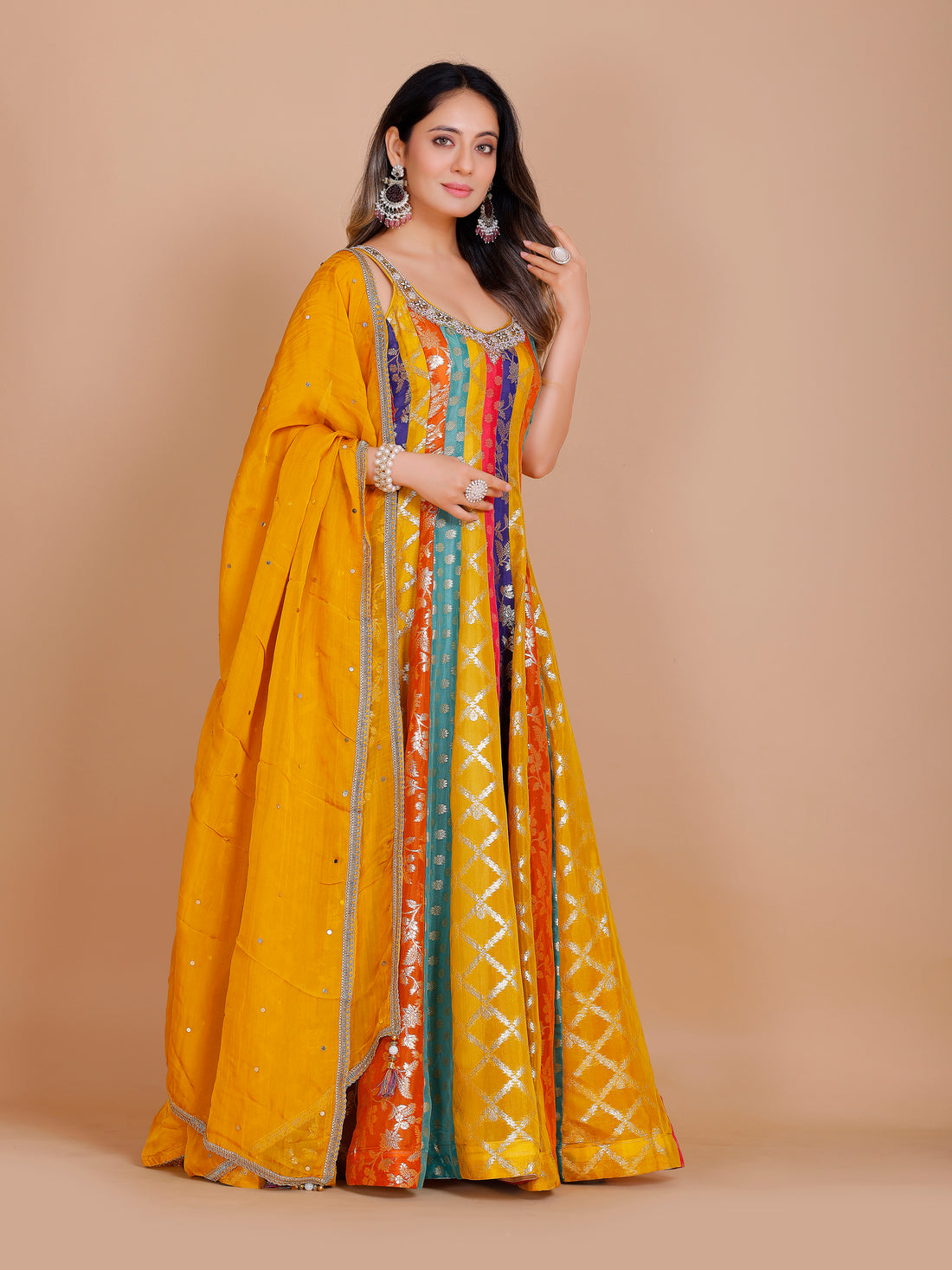 Tania Gown With Dupatta - Roop Darshan