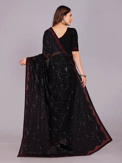 Lavanya Georgette Saree - Roop Darshan