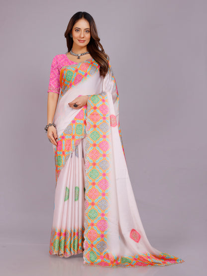 Juhi Satin Printed Saree