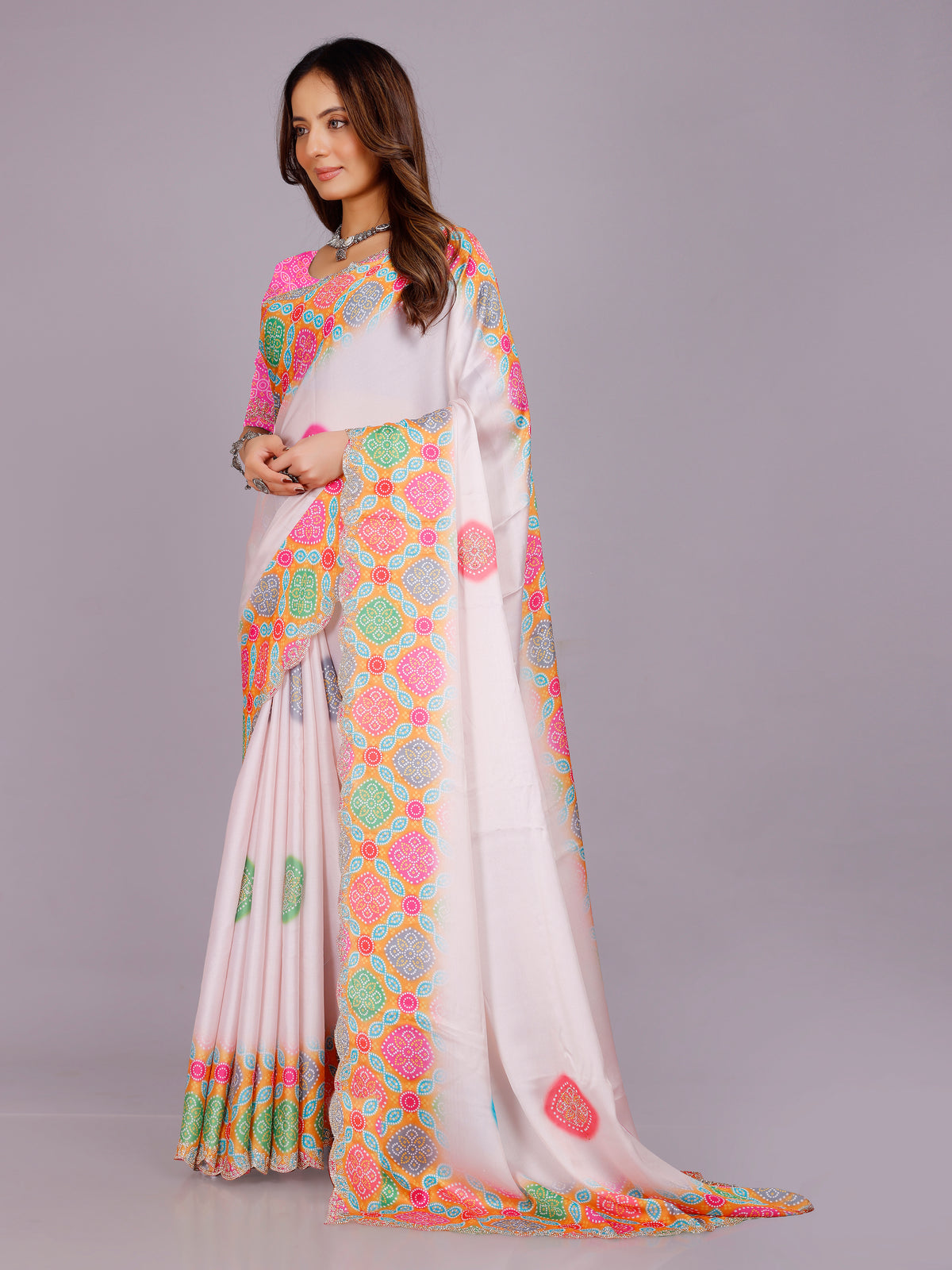 Juhi Satin Printed Saree