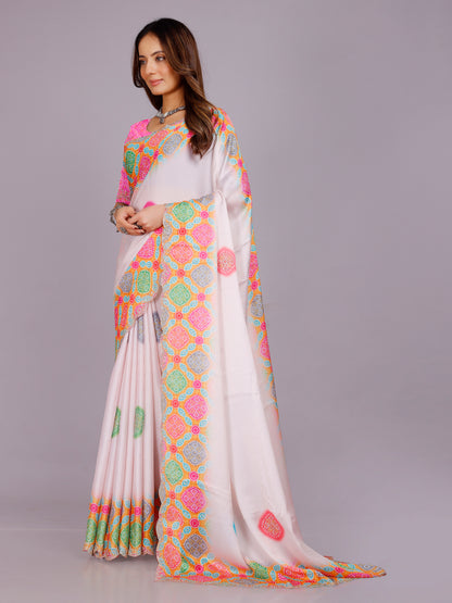 Juhi Satin Printed Saree