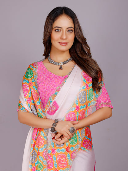 Juhi Satin Printed Saree