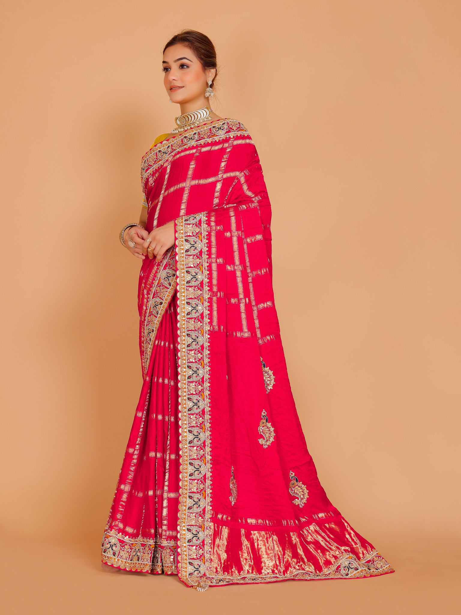 Gisha Silk Zari Work Saree - Roop Darshan