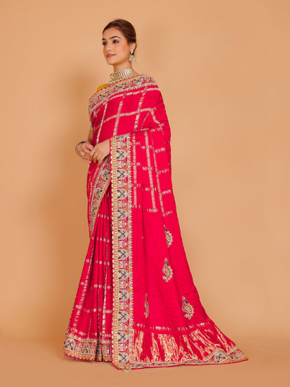 Gisha Silk Zari Work Saree - Roop Darshan