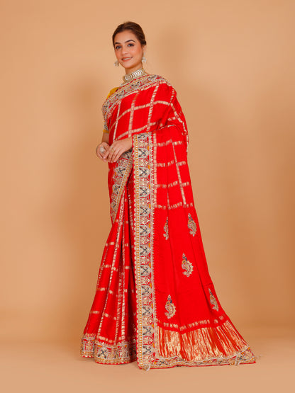 Gisha Silk Zari Work Saree - Roop Darshan