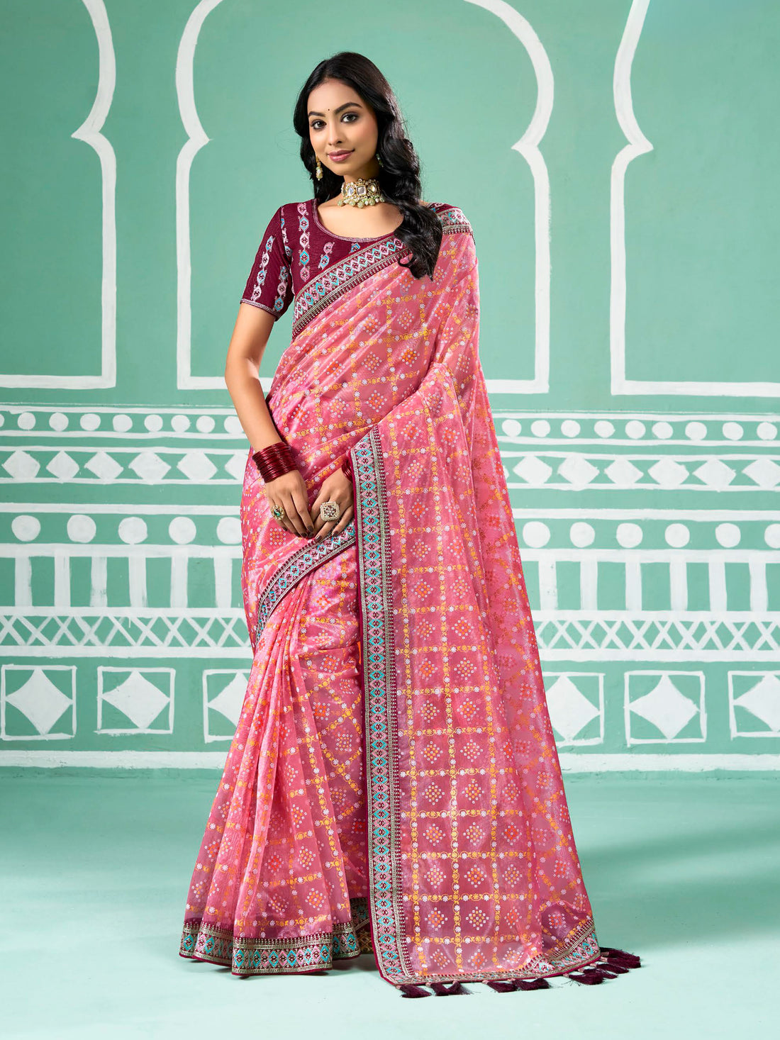 Akshara Choli Saree - Roop Darshan
