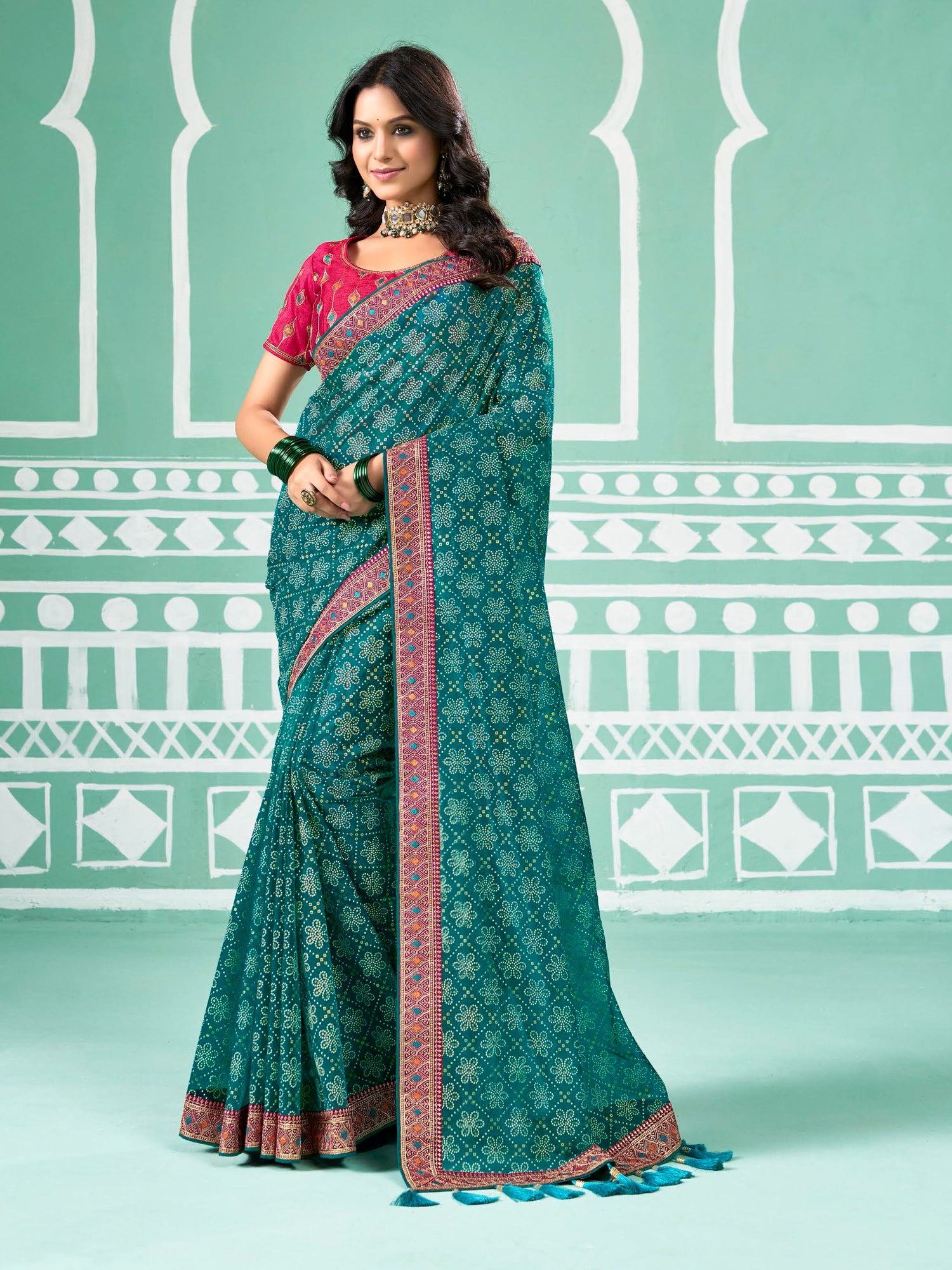 Akshara Choli Saree - Roop Darshan