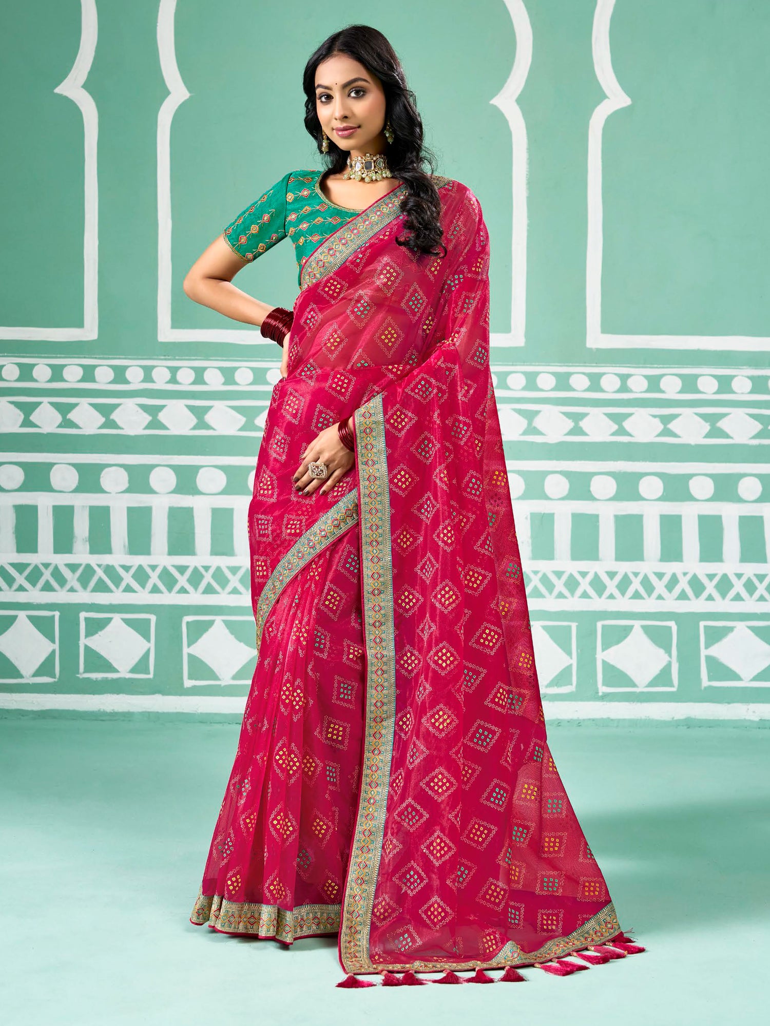 Akshara Choli Saree - Roop Darshan