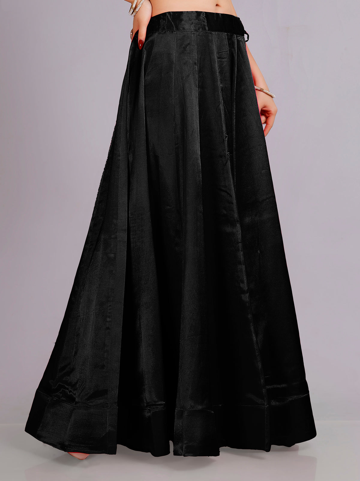Ria Silk Plain Skirt