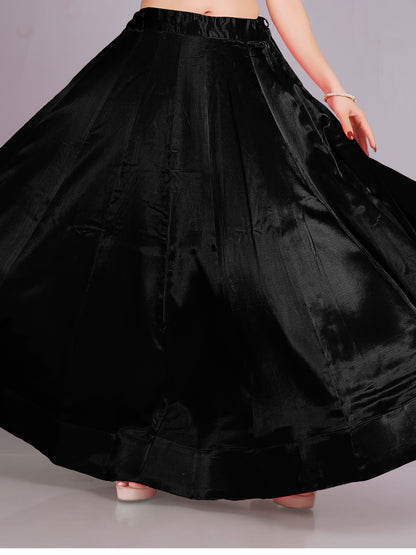 Ria Silk Plain Skirt