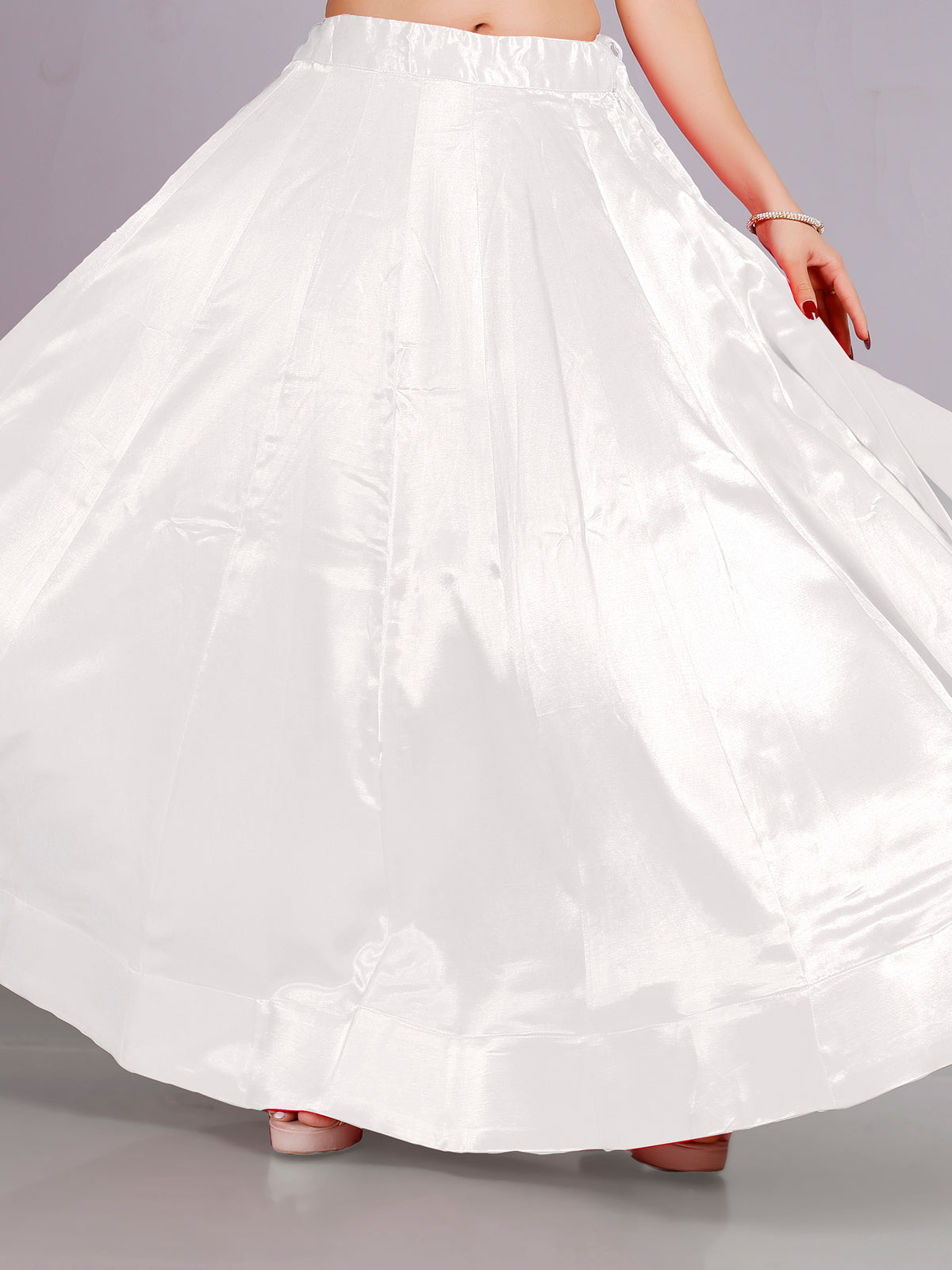 Ria Silk Plain Skirt