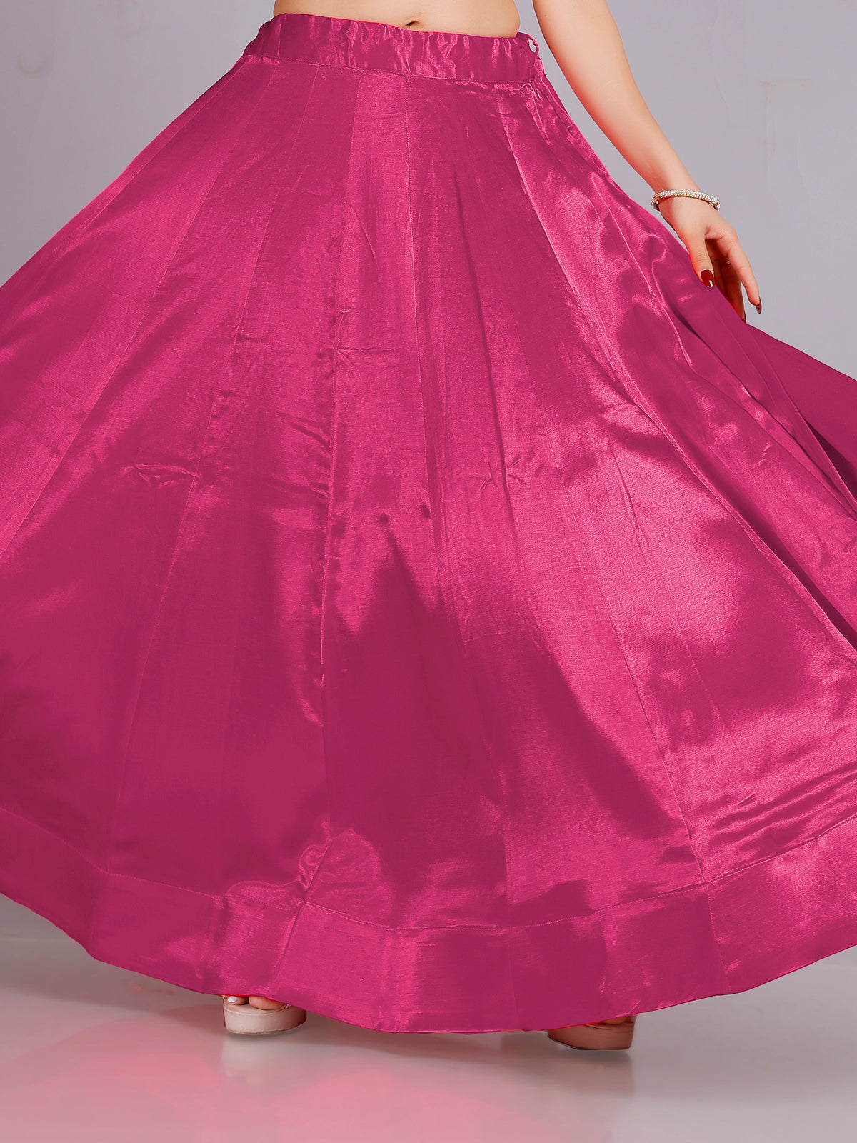 Ria Silk Plain Skirt