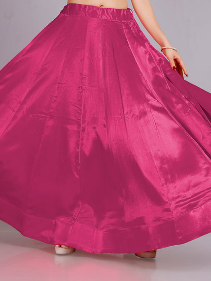 Ria Silk Plain Skirt