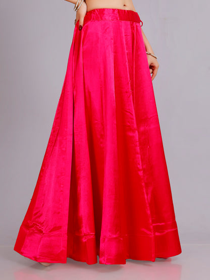Ria Silk Plain Skirt