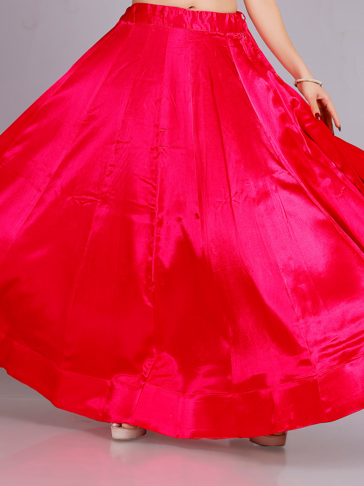Ria Silk Plain Skirt