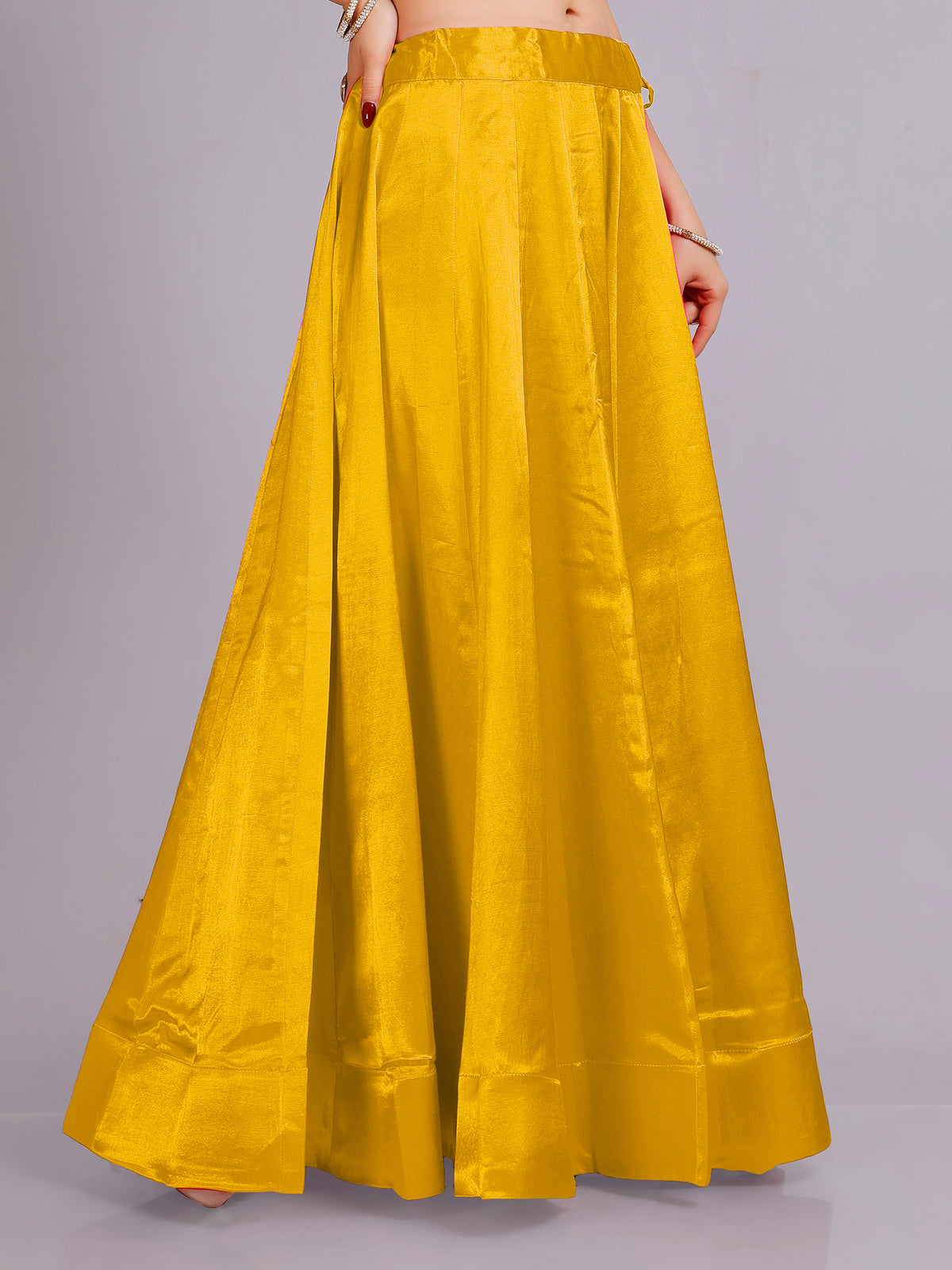 Ria Silk Plain Skirt