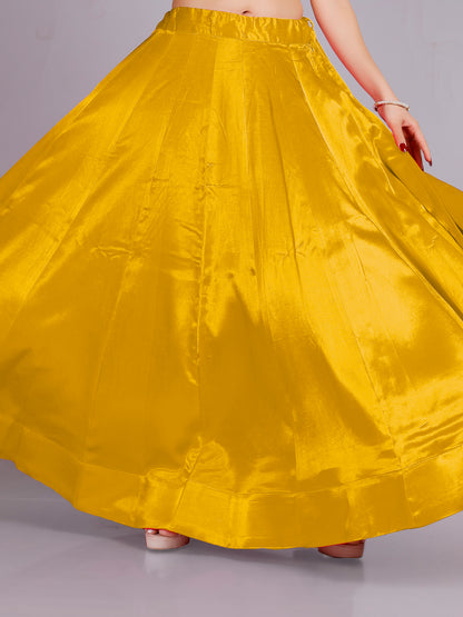 Ria Silk Plain Skirt