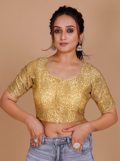 Net Embroidered Stone Work Blouse
