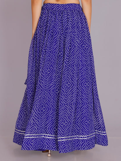Bandhani Print Skirt