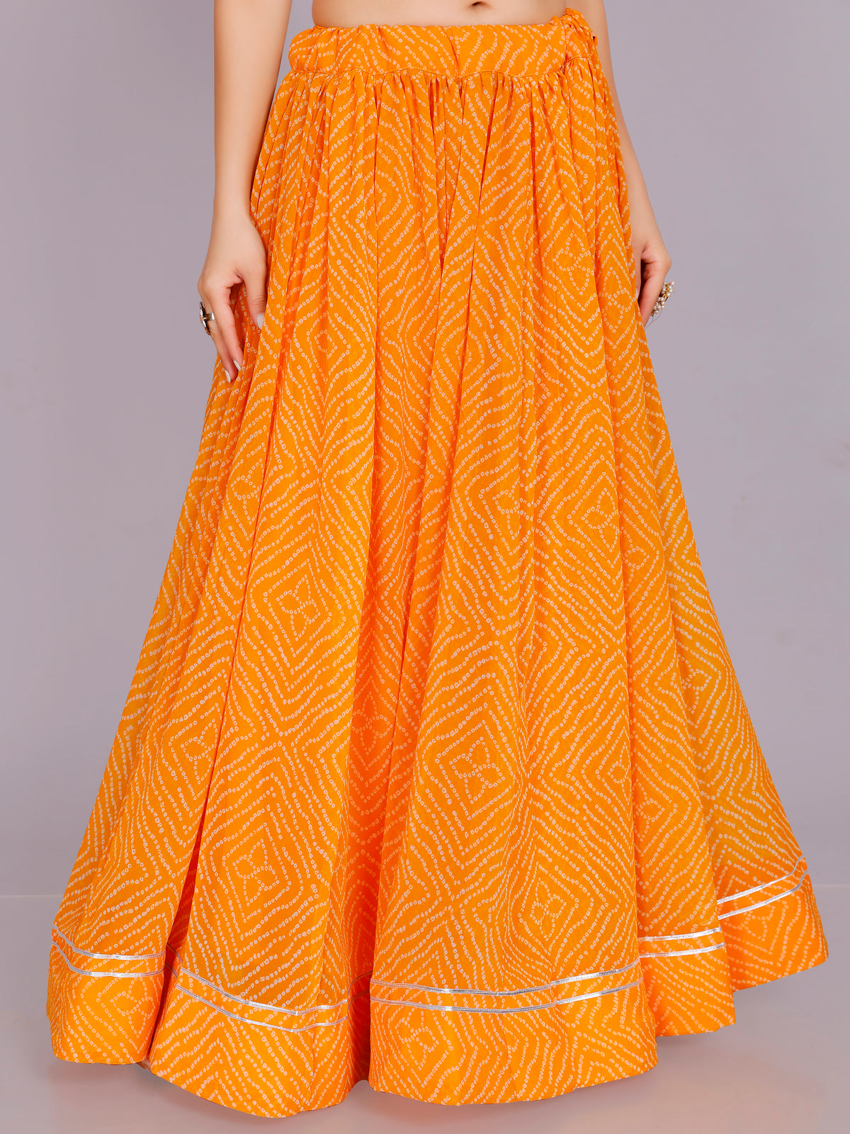 Bandhani Print Skirt