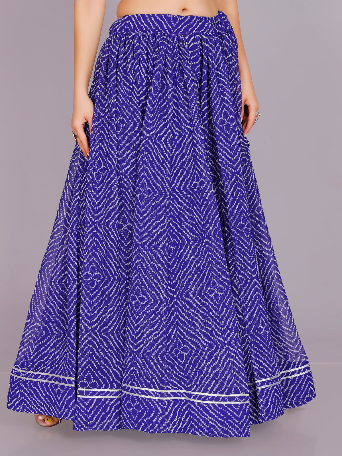 Bandhani Print Skirt