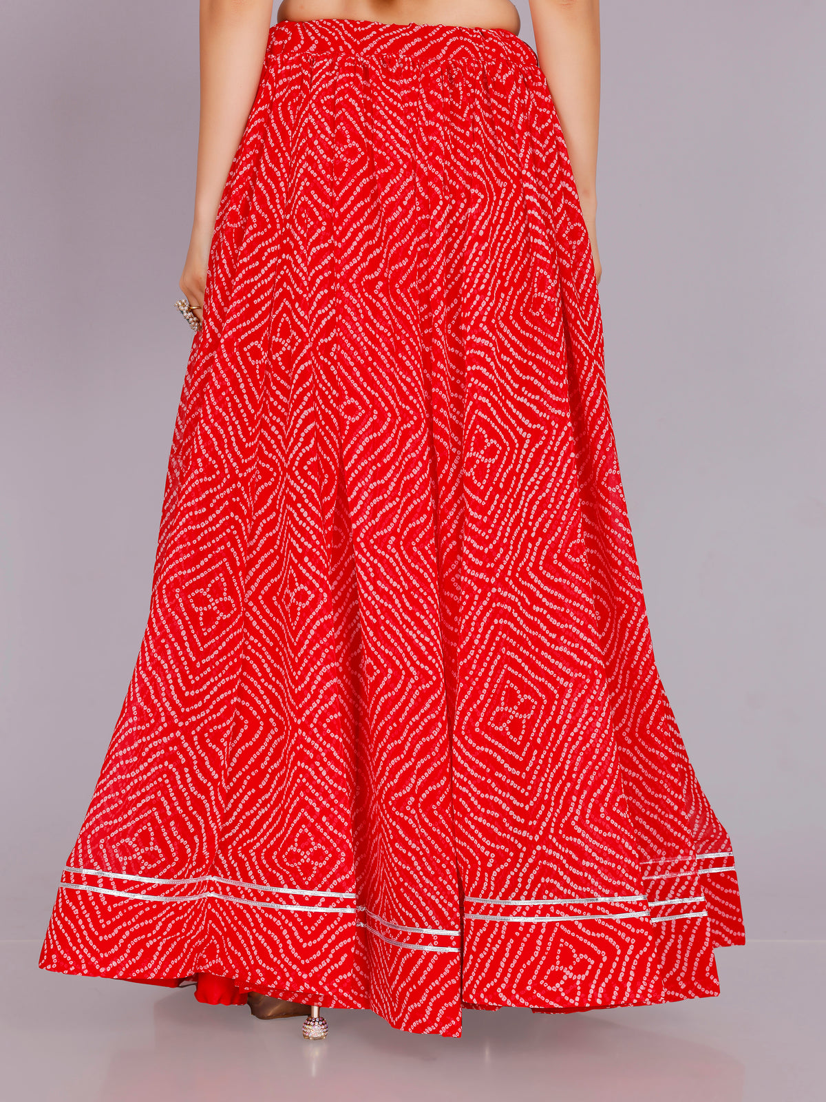 Bandhani Print Skirt