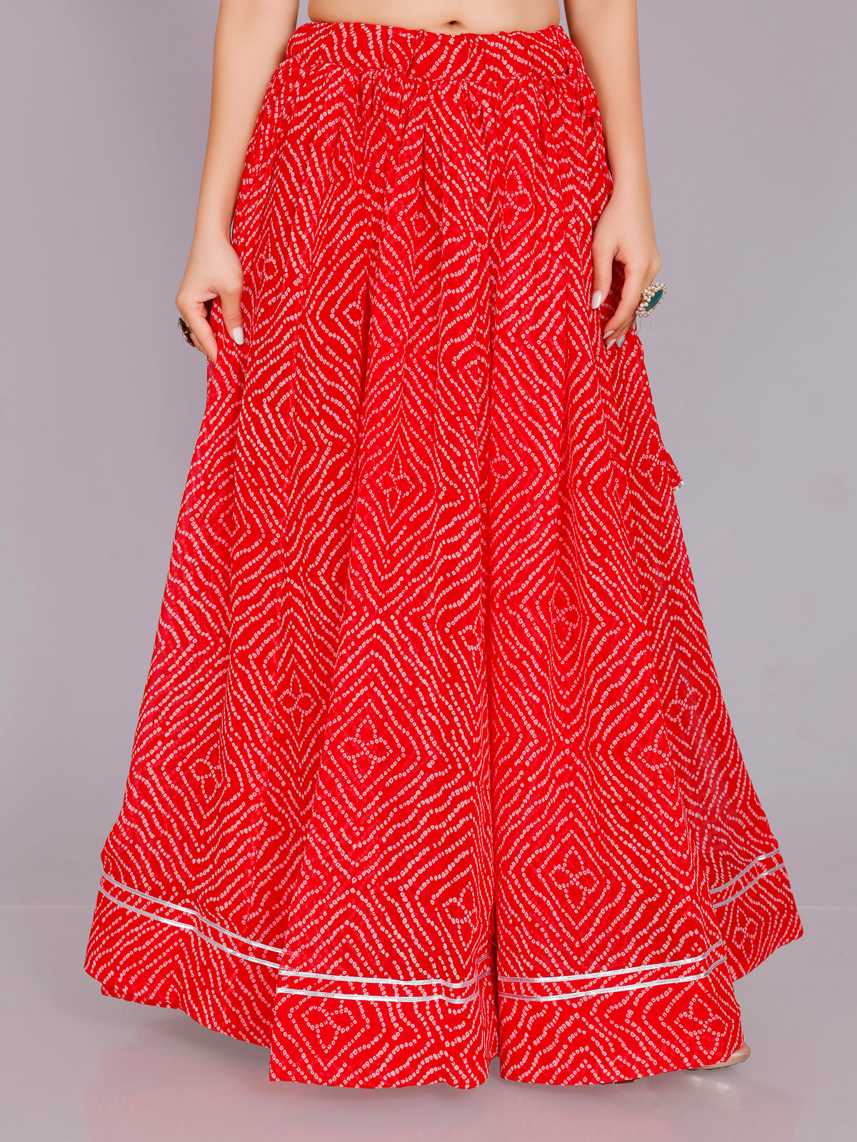 Bandhani Print Skirt
