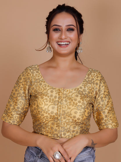 Net Embroidered Tiki Work Blouse