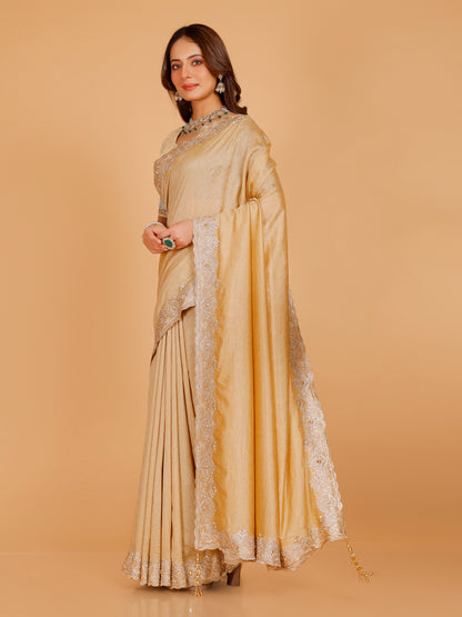 Bhavya Silk Embroidered Saree