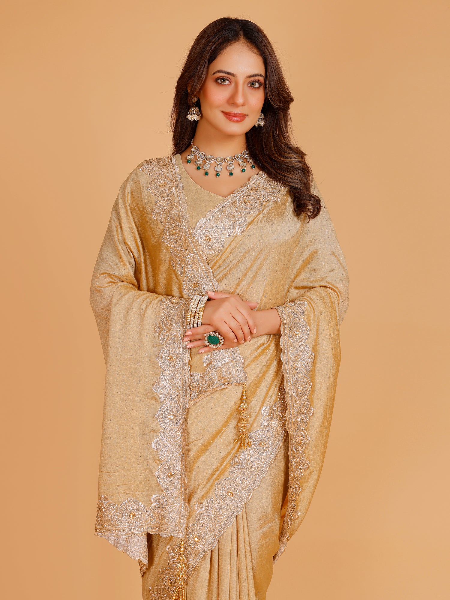 Bhavya Silk Embroidered Saree