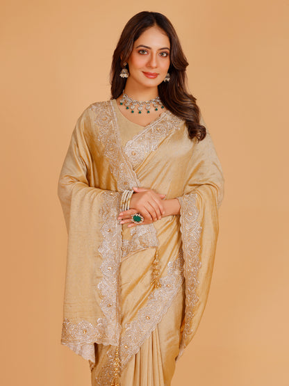 Bhavya Silk Embroidered Saree
