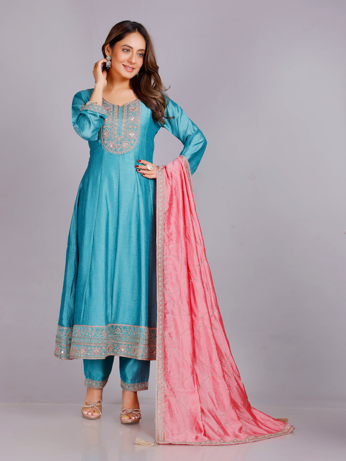 Rishita Silk Embellished Suit